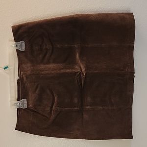 Sonoma Brown Leather Skirt Size 12P